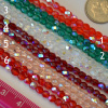 4mm CZECH &quot;AB&quot; Fire Polished Beads -  50 - choice of color