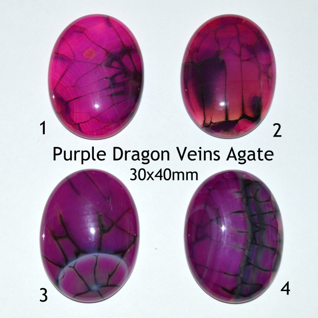 10Pcs Nice Purple Dragon Veins Agate Round Cab Cabochon 16x6mm LLW23 